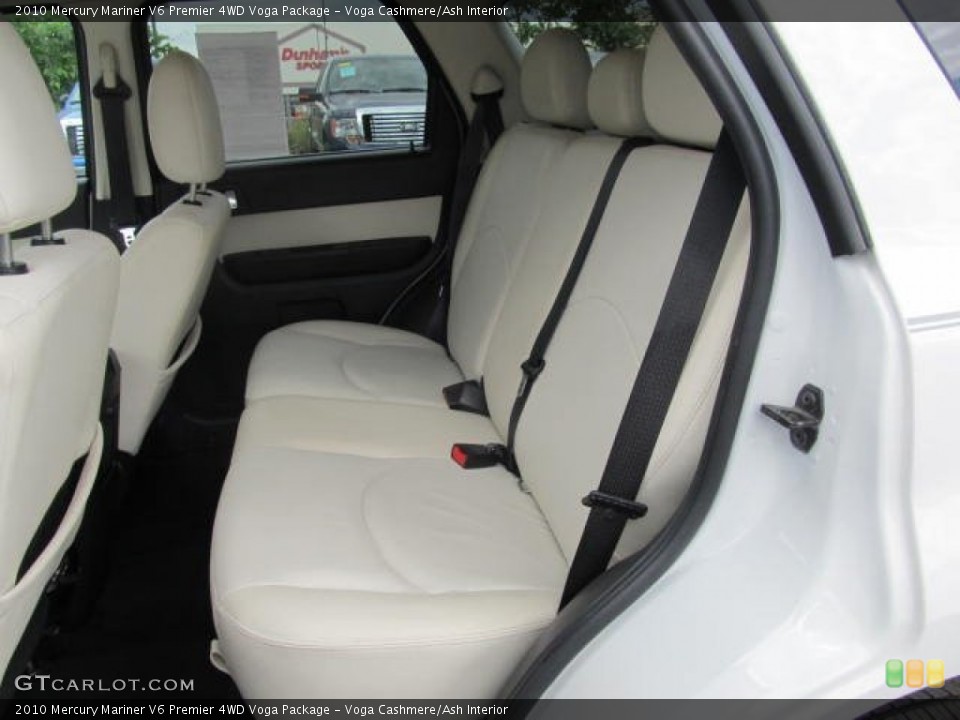 Voga Cashmere/Ash Interior Rear Seat for the 2010 Mercury Mariner V6 Premier 4WD Voga Package #65454612
