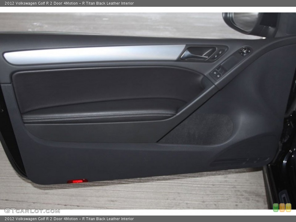 R Titan Black Leather Interior Door Panel for the 2012 Volkswagen Golf R 2 Door 4Motion #65455561