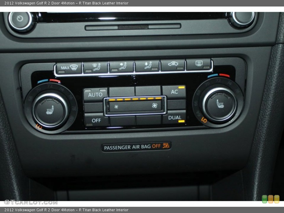 R Titan Black Leather Interior Controls for the 2012 Volkswagen Golf R 2 Door 4Motion #65455633