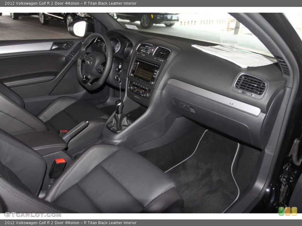 R Titan Black Leather Interior Photo for the 2012 Volkswagen Golf R 2 Door 4Motion #65455675