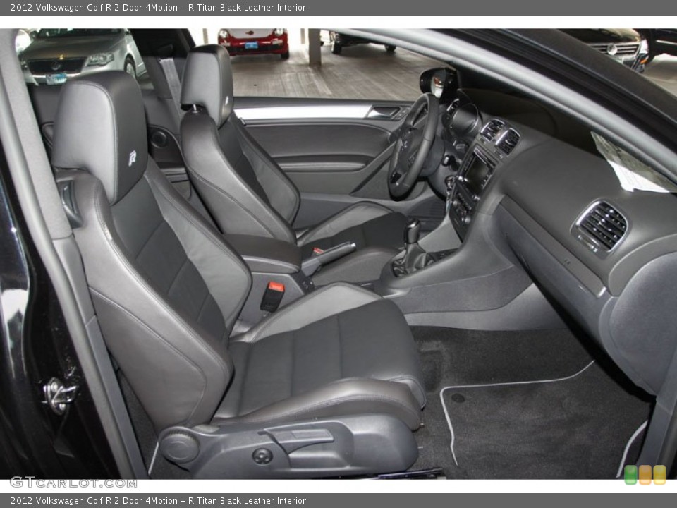 R Titan Black Leather Interior Photo for the 2012 Volkswagen Golf R 2 Door 4Motion #65455684