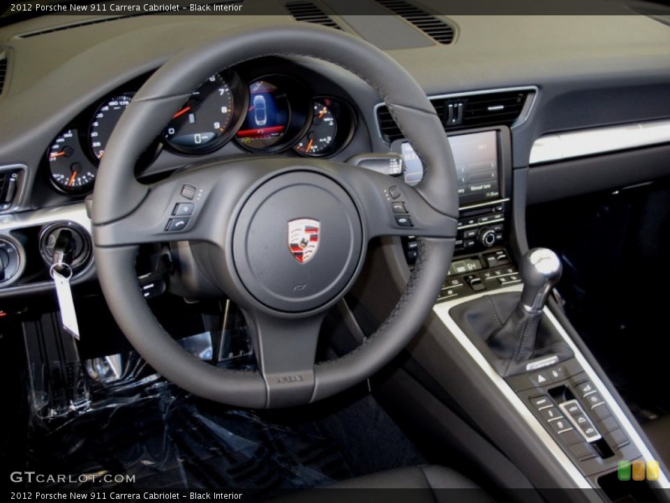 Black Interior Dashboard for the 2012 Porsche New 911 Carrera Cabriolet #65460325