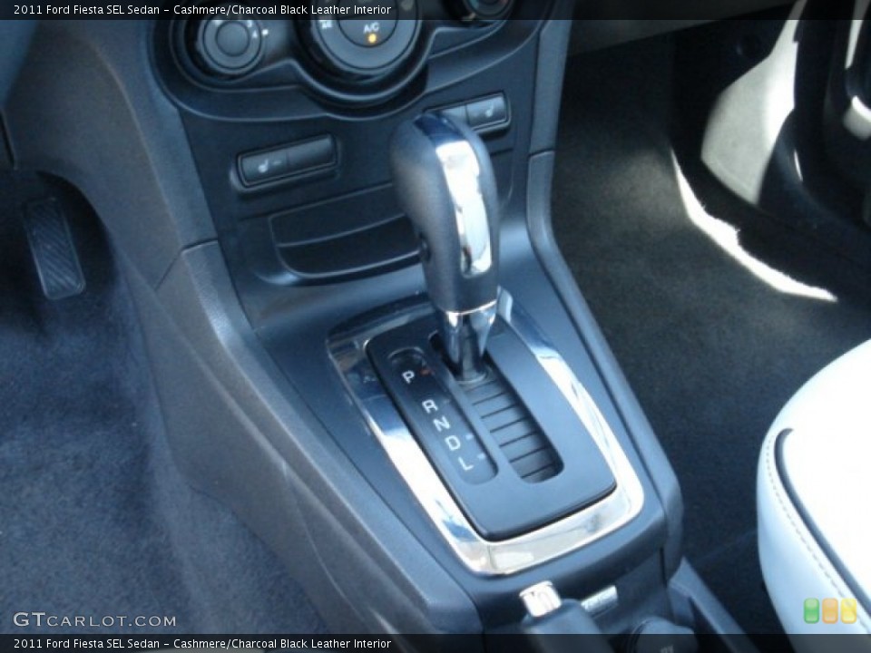 Cashmere/Charcoal Black Leather Interior Transmission for the 2011 Ford Fiesta SEL Sedan #65462082