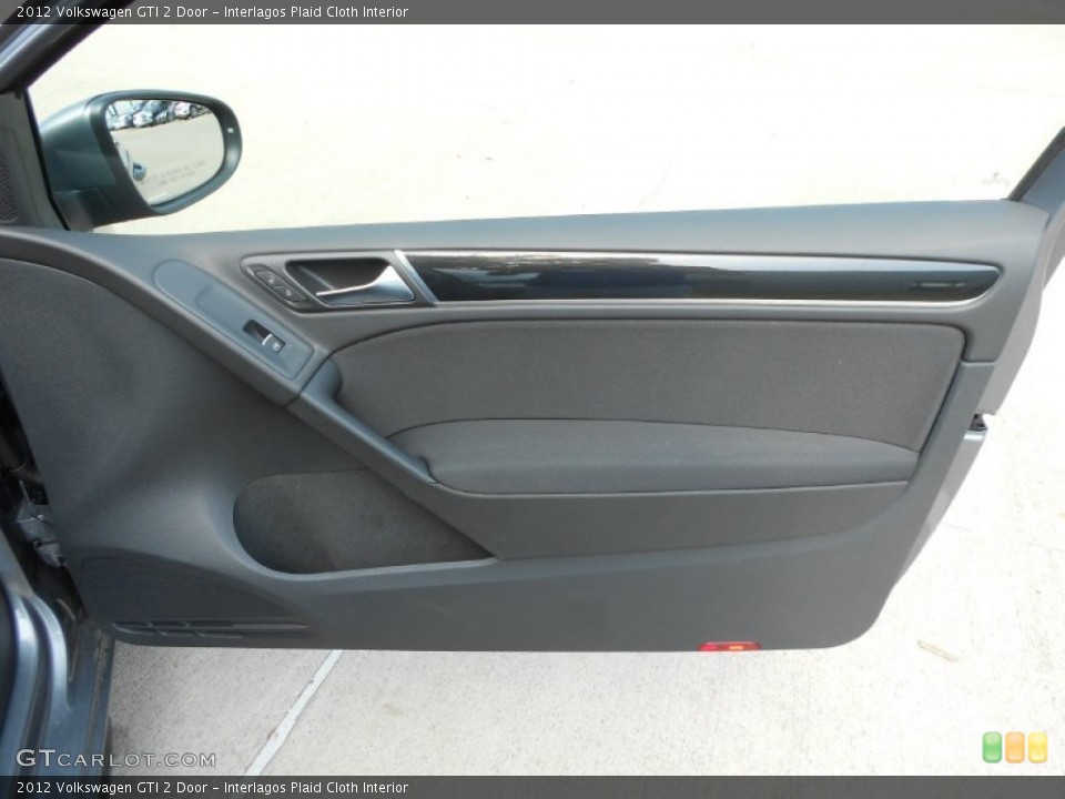 Interlagos Plaid Cloth Interior Door Panel for the 2012 Volkswagen GTI 2 Door #65462212