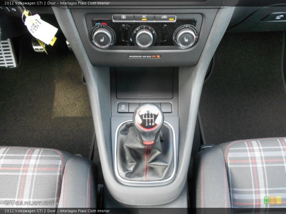 Interlagos Plaid Cloth Interior Transmission for the 2012 Volkswagen GTI 2 Door #65462254