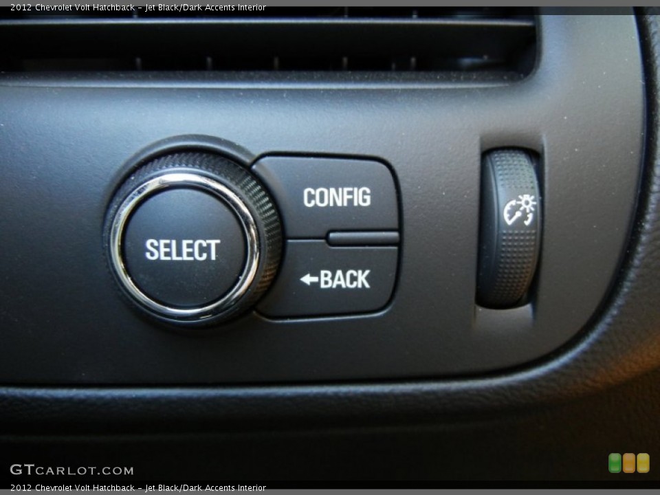 Jet Black/Dark Accents Interior Controls for the 2012 Chevrolet Volt Hatchback #65463070