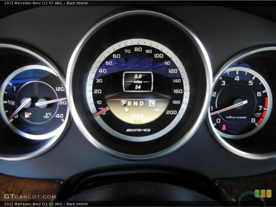 Black Interior Gauges for the 2012 Mercedes-Benz CLS 63 AMG #65464882