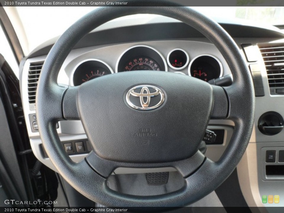 Graphite Gray Interior Steering Wheel for the 2010 Toyota Tundra Texas Edition Double Cab #65469973