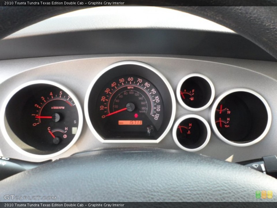 Graphite Gray Interior Gauges for the 2010 Toyota Tundra Texas Edition Double Cab #65469982