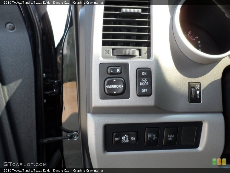 Graphite Gray Interior Controls for the 2010 Toyota Tundra Texas Edition Double Cab #65470001