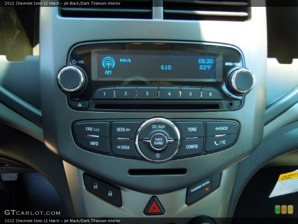 Jet Black/Dark Titanium Interior Audio System for the 2012 Chevrolet Sonic LS Hatch #65473783