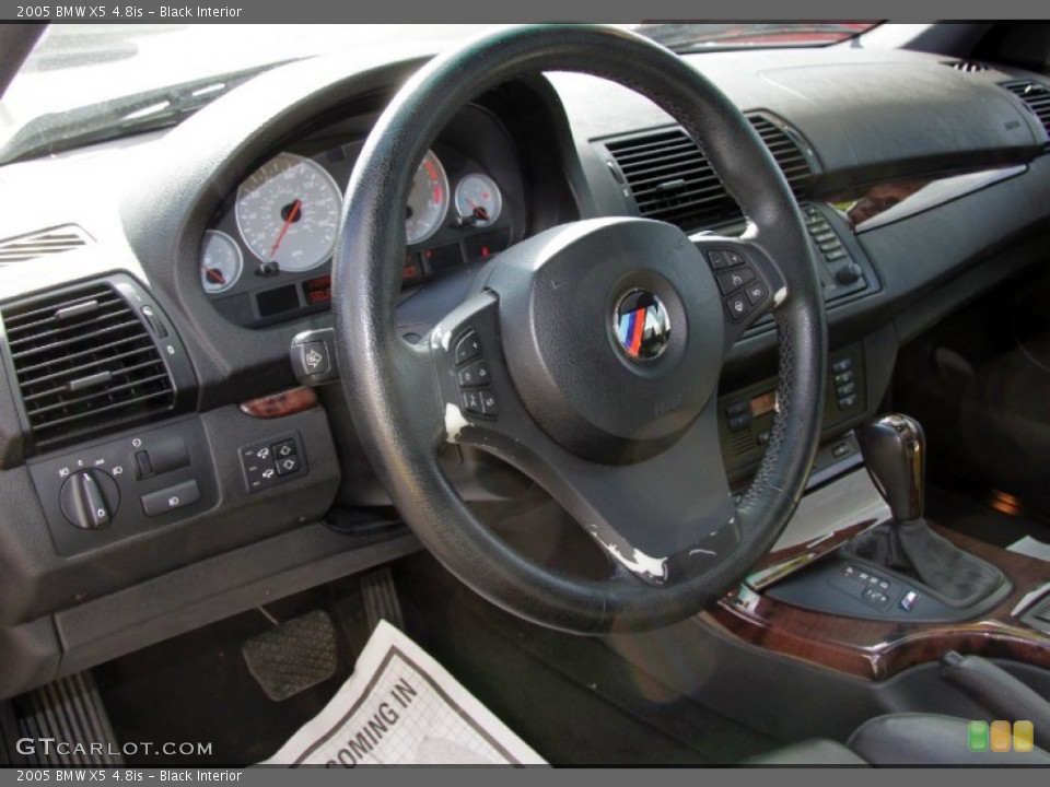 Black Interior Steering Wheel for the 2005 BMW X5 4.8is #65473897