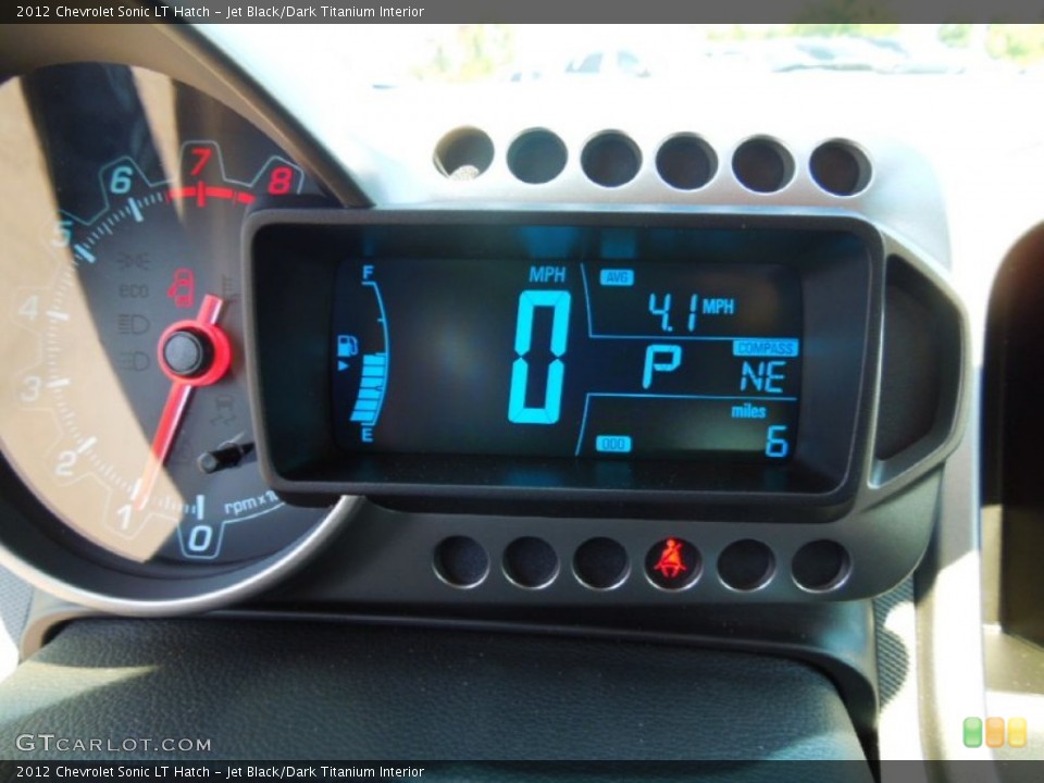 Jet Black/Dark Titanium Interior Gauges for the 2012 Chevrolet Sonic LT Hatch #65475075