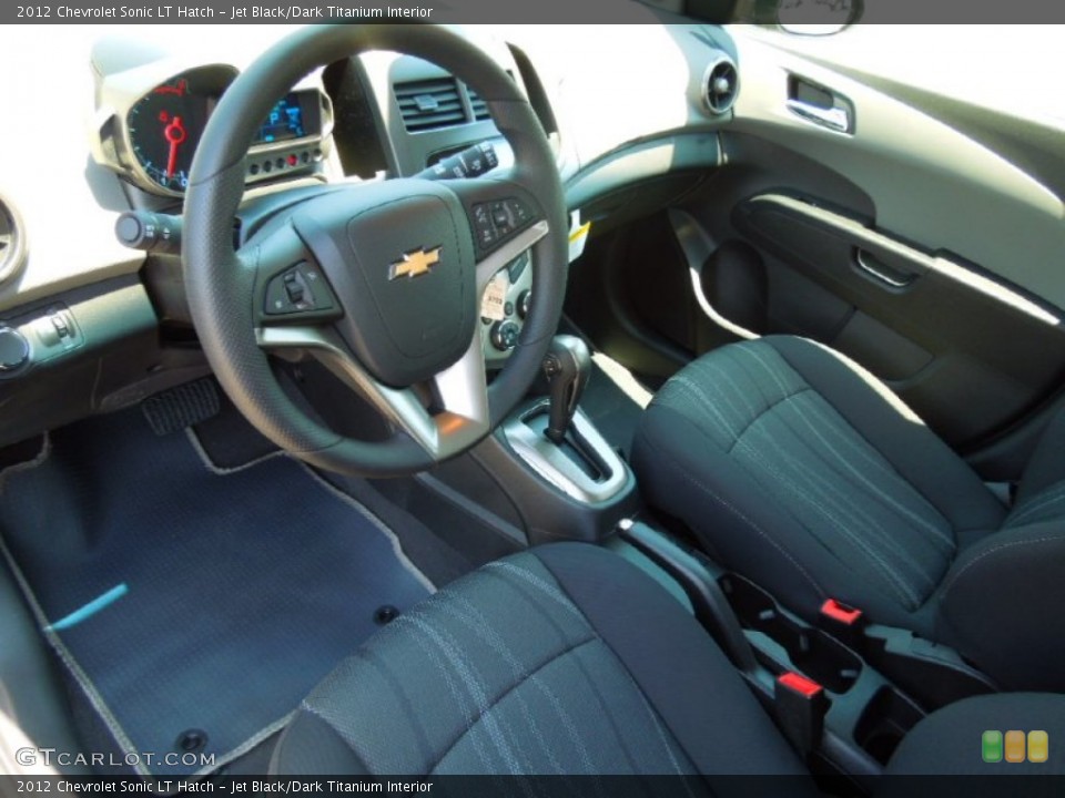 Jet Black/Dark Titanium Interior Photo for the 2012 Chevrolet Sonic LT Hatch #65475139