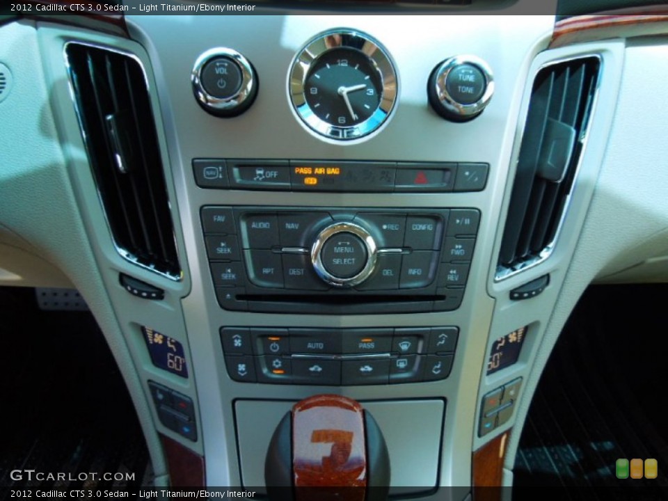 Light Titanium/Ebony Interior Controls for the 2012 Cadillac CTS 3.0 Sedan #65475673