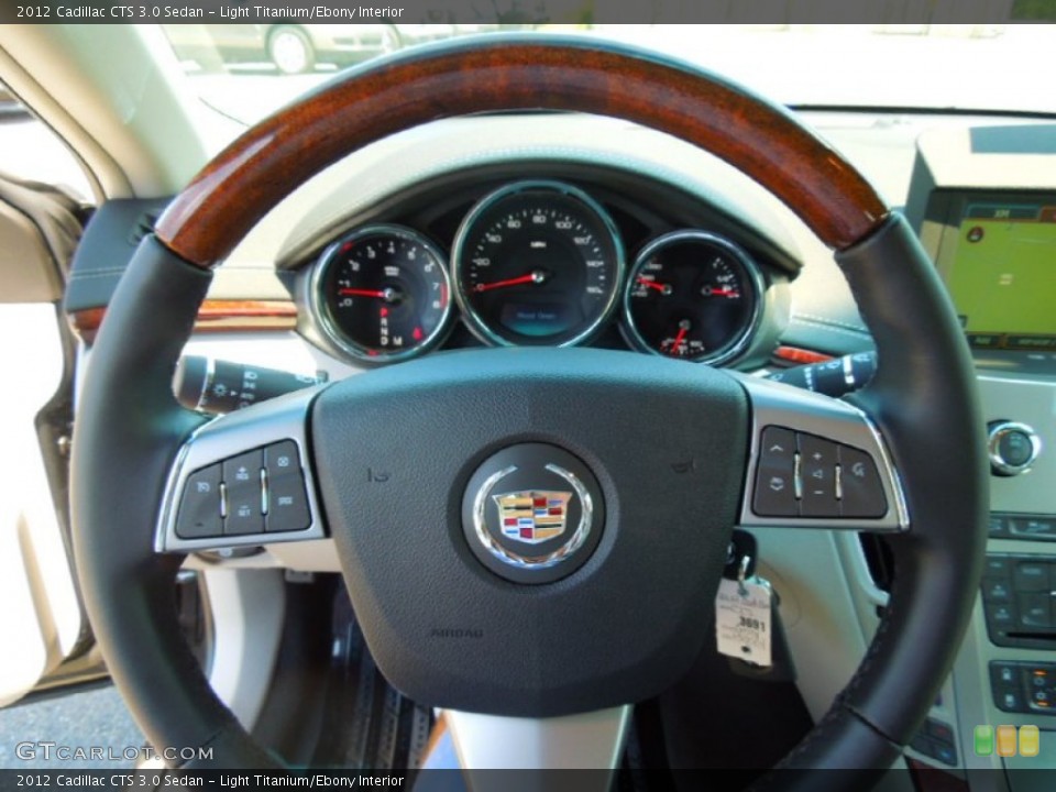 Light Titanium/Ebony Interior Steering Wheel for the 2012 Cadillac CTS 3.0 Sedan #65475685