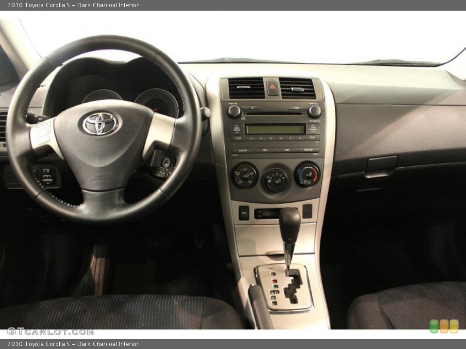 Dark Charcoal Interior Dashboard for the 2010 Toyota Corolla S #65477575