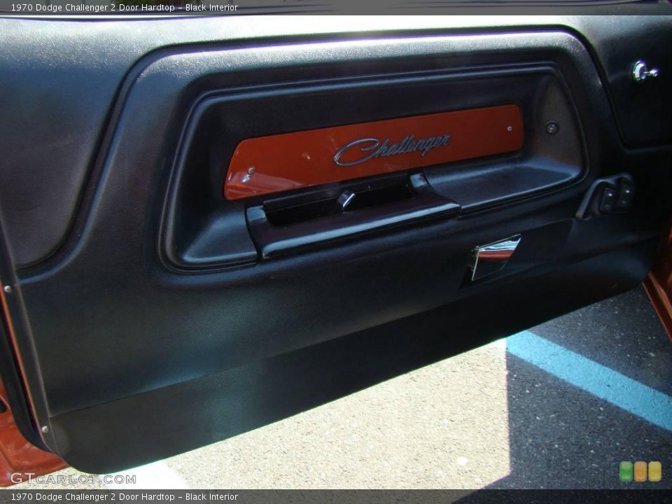 Black Interior Door Panel for the 1970 Dodge Challenger 2 Door Hardtop #6548445