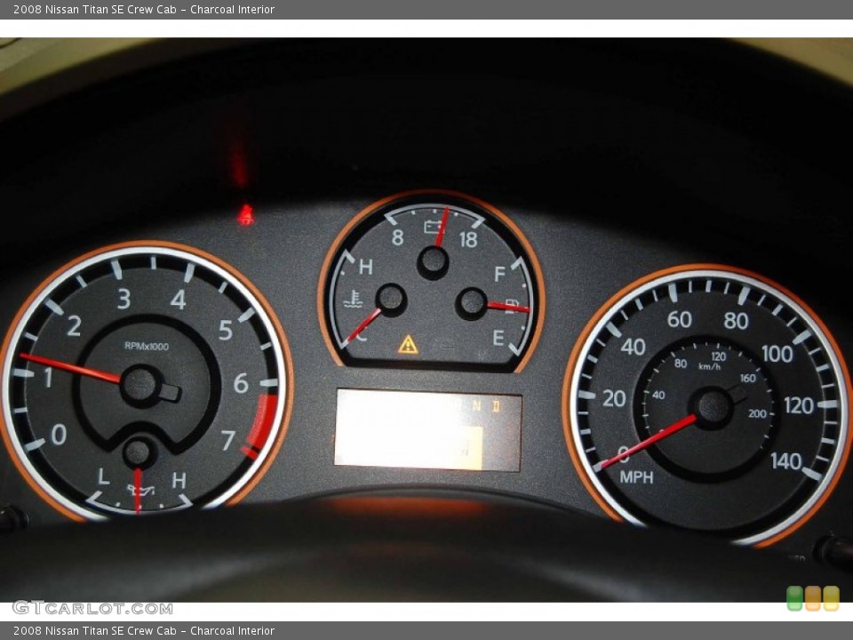 Charcoal Interior Gauges for the 2008 Nissan Titan SE Crew Cab #65485246