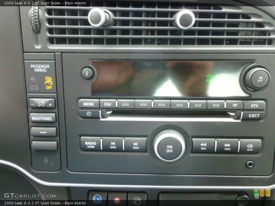 Black Interior Audio System for the 2009 Saab 9-3 2.0T Sport Sedan #65488264