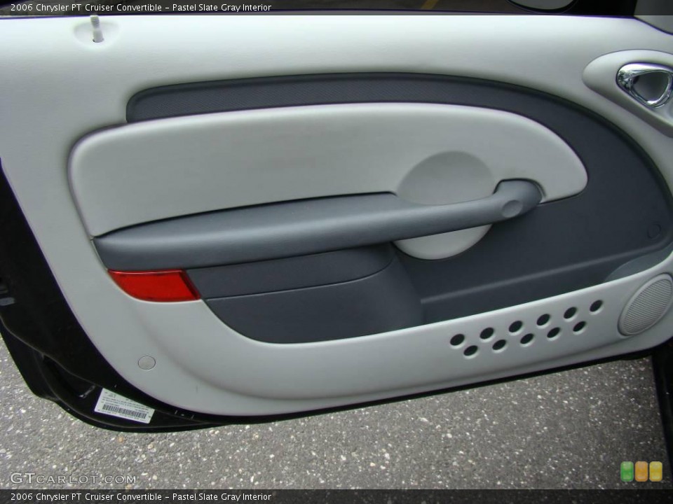 Pastel Slate Gray Interior Door Panel for the 2006 Chrysler PT Cruiser Convertible #6549051