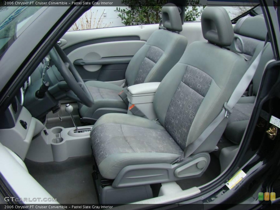 Pastel Slate Gray Interior Front Seat for the 2006 Chrysler PT Cruiser Convertible #6549056