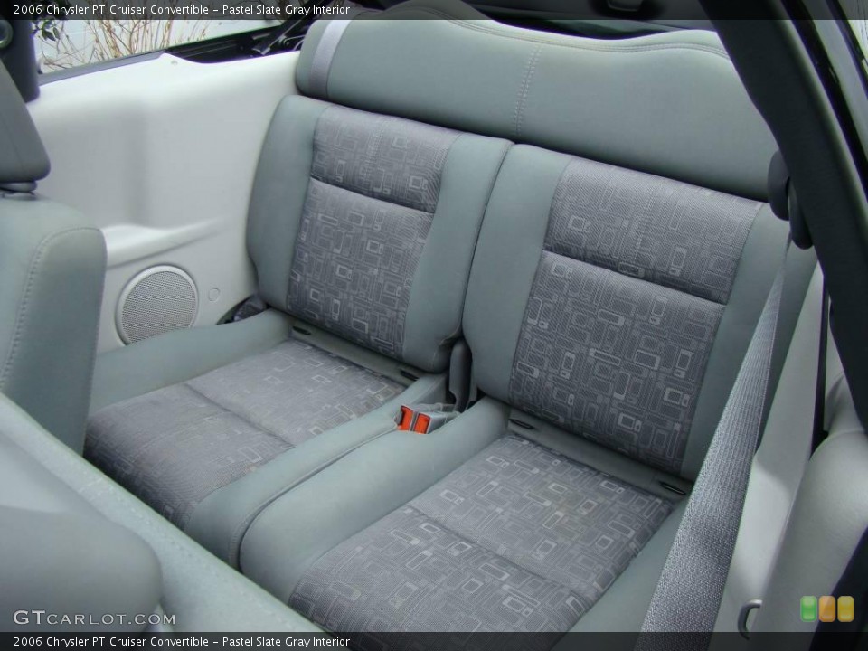 Pastel Slate Gray Interior Rear Seat for the 2006 Chrysler PT Cruiser Convertible #6549086