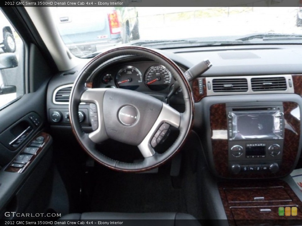 Ebony Interior Dashboard for the 2012 GMC Sierra 3500HD Denali Crew Cab 4x4 #65491261
