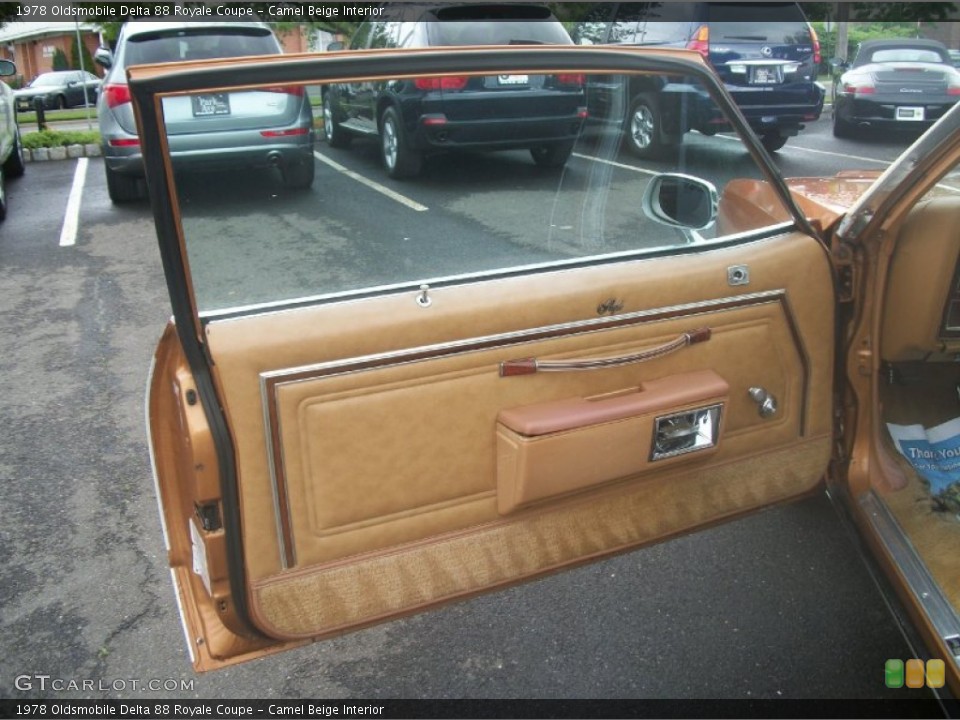 Camel Beige Interior Door Panel for the 1978 Oldsmobile Delta 88 Royale Coupe #65492215