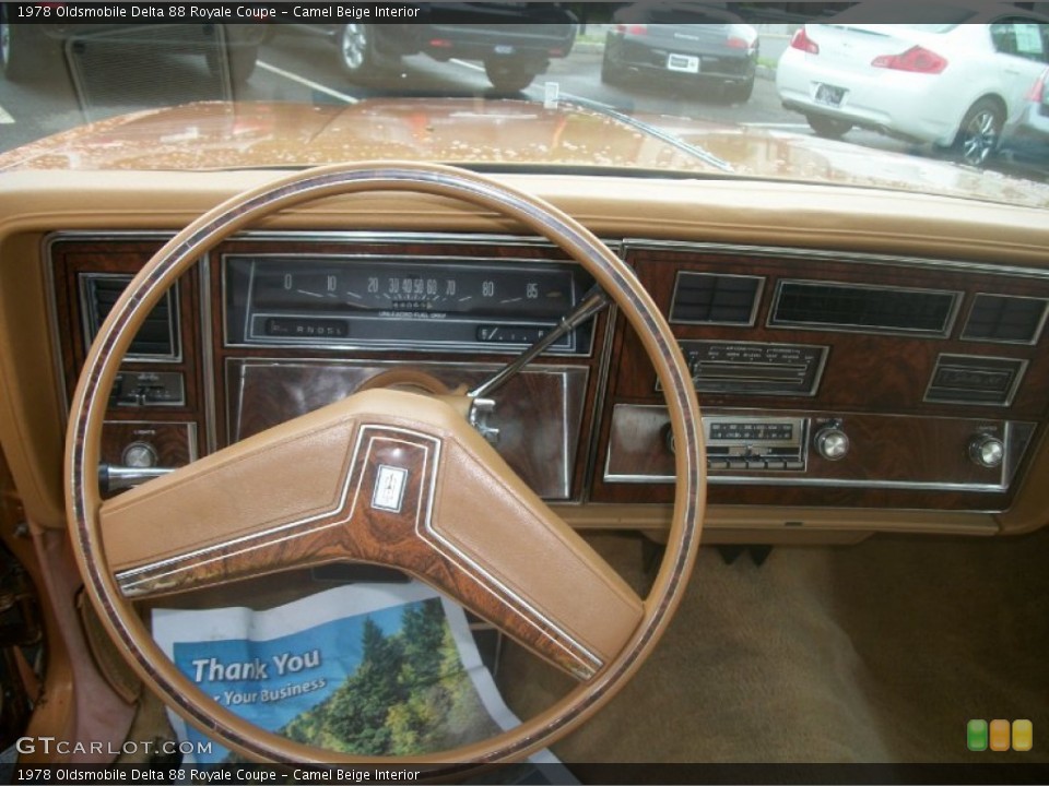 Camel Beige Interior Dashboard for the 1978 Oldsmobile Delta 88 Royale Coupe #65492254