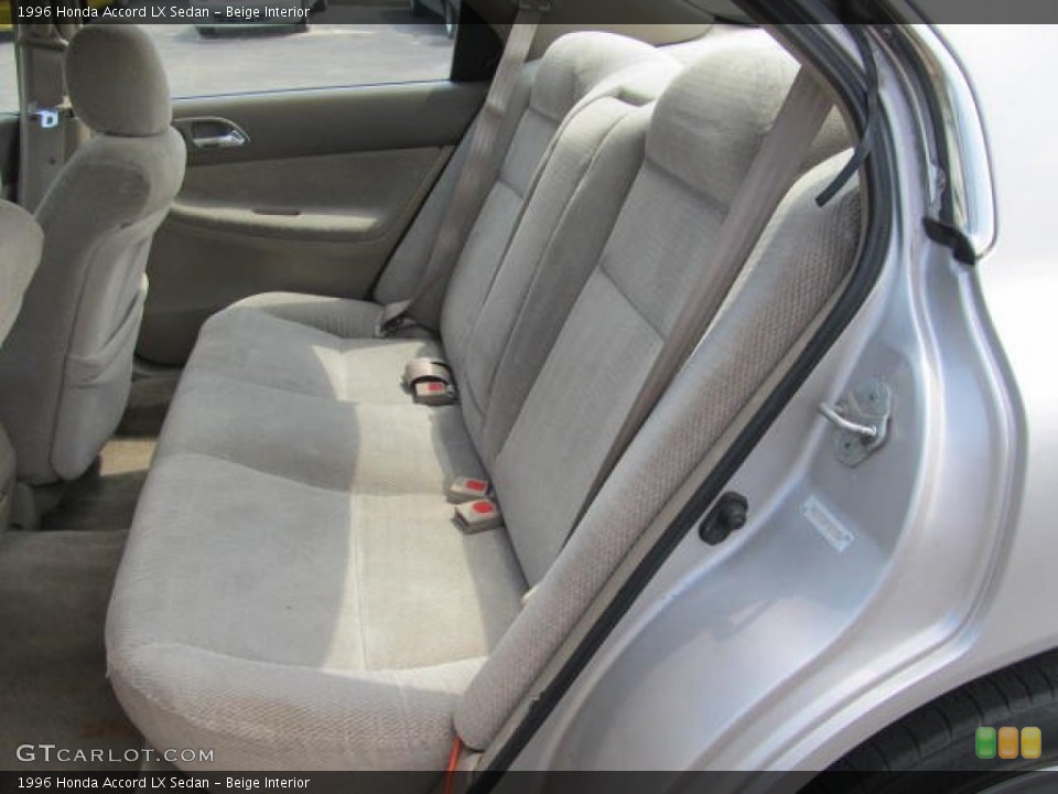 Beige Interior Rear Seat for the 1996 Honda Accord LX Sedan #65492611