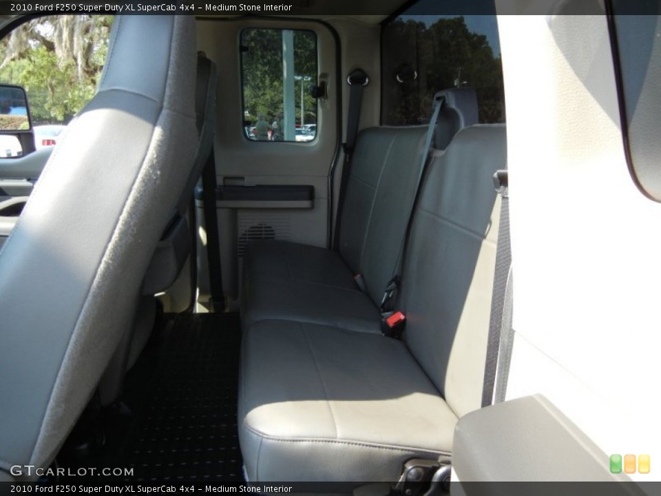 Medium Stone Interior Rear Seat for the 2010 Ford F250 Super Duty XL SuperCab 4x4 #65494066