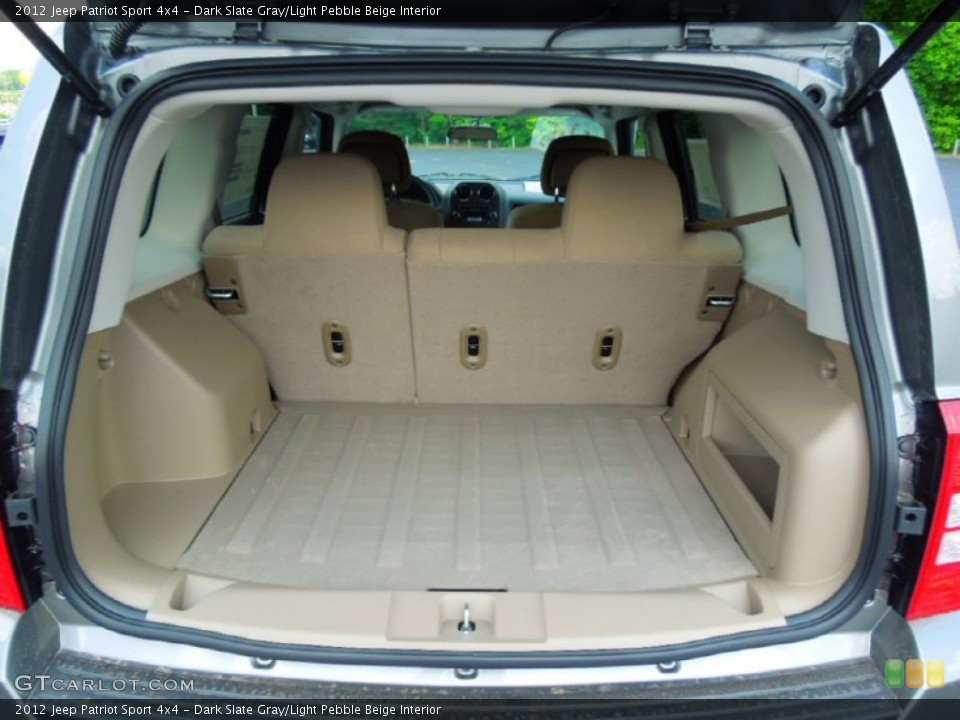 Dark Slate Gray/Light Pebble Beige Interior Trunk for the 2012 Jeep Patriot Sport 4x4 #65494225