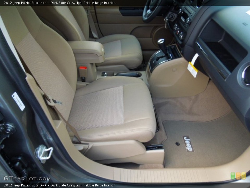Dark Slate Gray/Light Pebble Beige Interior Photo for the 2012 Jeep Patriot Sport 4x4 #65494258
