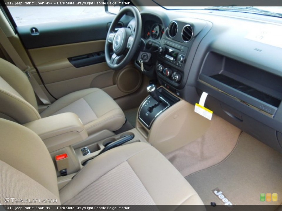 Dark Slate Gray/Light Pebble Beige Interior Photo for the 2012 Jeep Patriot Sport 4x4 #65494264