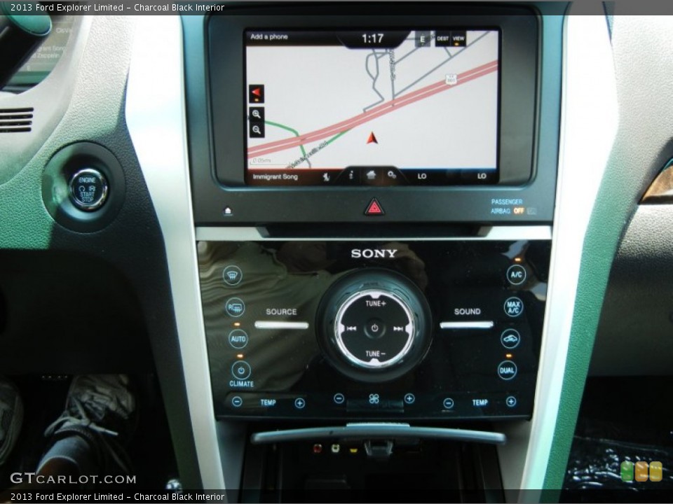 Charcoal Black Interior Navigation for the 2013 Ford Explorer Limited #65494657