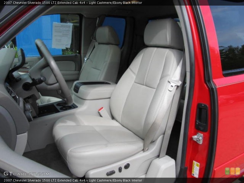 Light Cashmere/Ebony Black Interior Front Seat for the 2007 Chevrolet Silverado 1500 LTZ Extended Cab 4x4 #65497511