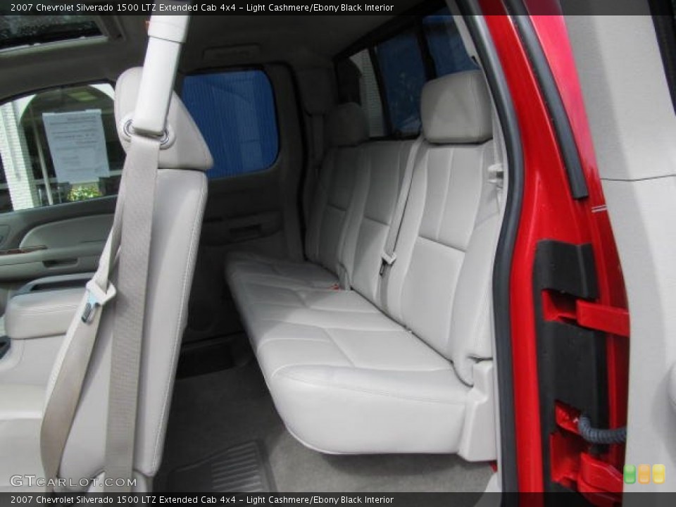 Light Cashmere/Ebony Black Interior Rear Seat for the 2007 Chevrolet Silverado 1500 LTZ Extended Cab 4x4 #65497514