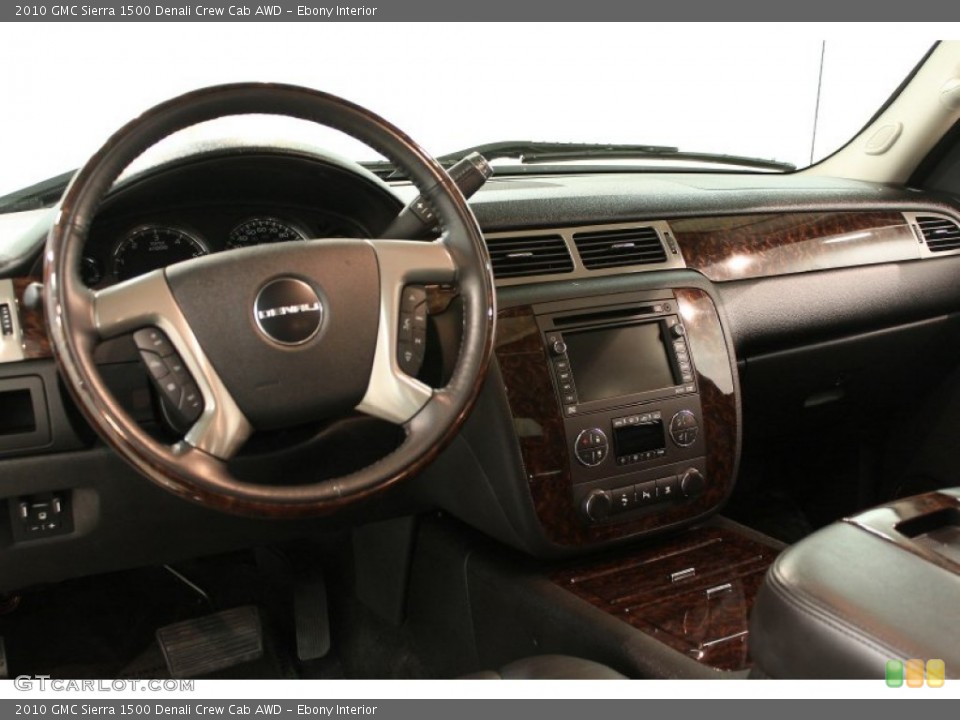 Ebony Interior Dashboard for the 2010 GMC Sierra 1500 Denali Crew Cab AWD #65499223