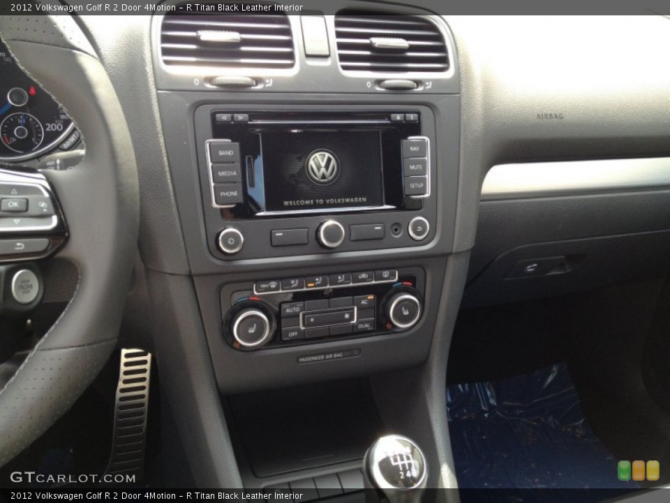 R Titan Black Leather Interior Controls for the 2012 Volkswagen Golf R 2 Door 4Motion #65499515