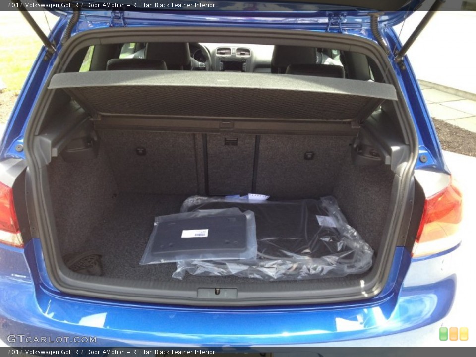 R Titan Black Leather Interior Trunk for the 2012 Volkswagen Golf R 2 Door 4Motion #65499524