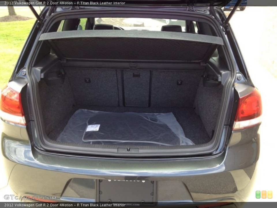 R Titan Black Leather Interior Trunk for the 2012 Volkswagen Golf R 2 Door 4Motion #65499584