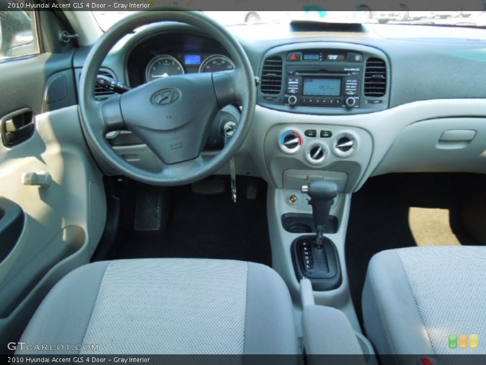 Gray Interior Dashboard for the 2010 Hyundai Accent GLS 4 Door #65500275