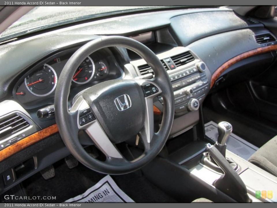Black Interior Dashboard for the 2011 Honda Accord EX Sedan #65500691