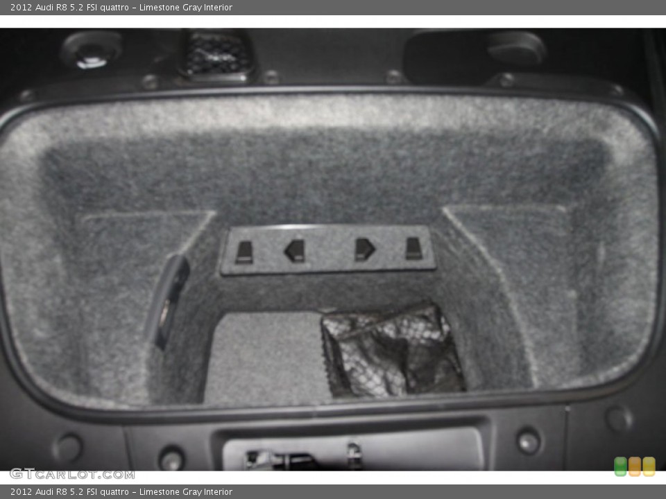 Limestone Gray Interior Trunk for the 2012 Audi R8 5.2 FSI quattro #65501621