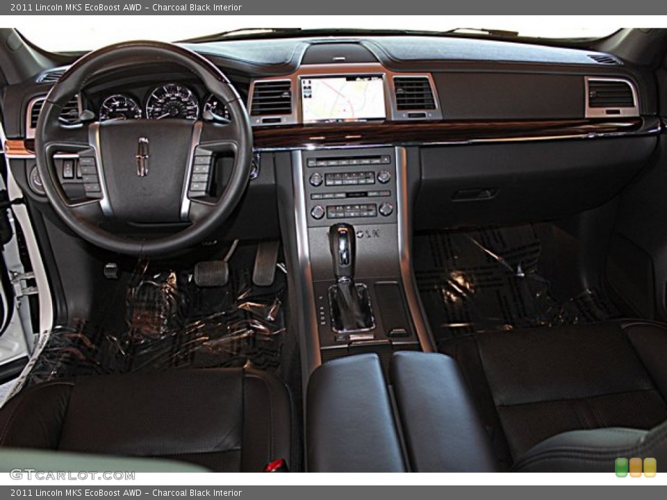 Charcoal Black Interior Dashboard for the 2011 Lincoln MKS EcoBoost AWD #65502476