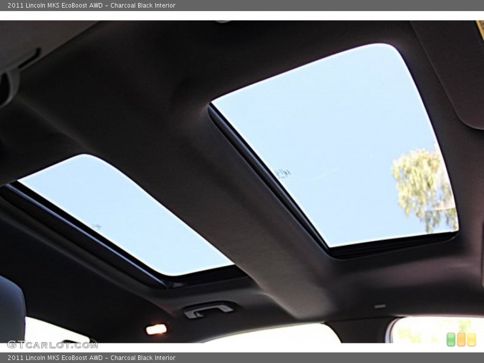 Charcoal Black Interior Sunroof for the 2011 Lincoln MKS EcoBoost AWD #65502560