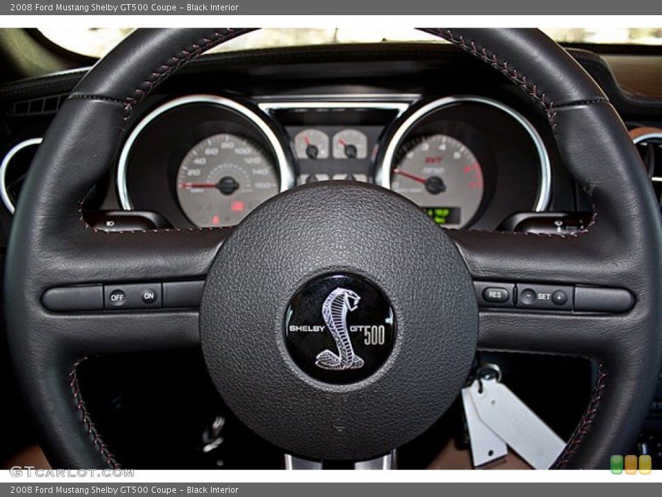 Black Interior Steering Wheel for the 2008 Ford Mustang Shelby GT500 Coupe #65502641
