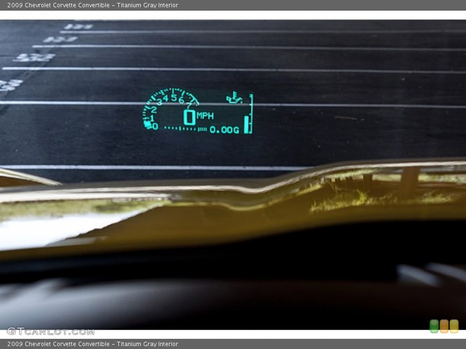 Titanium Gray Interior Gauges for the 2009 Chevrolet Corvette Convertible #65503076