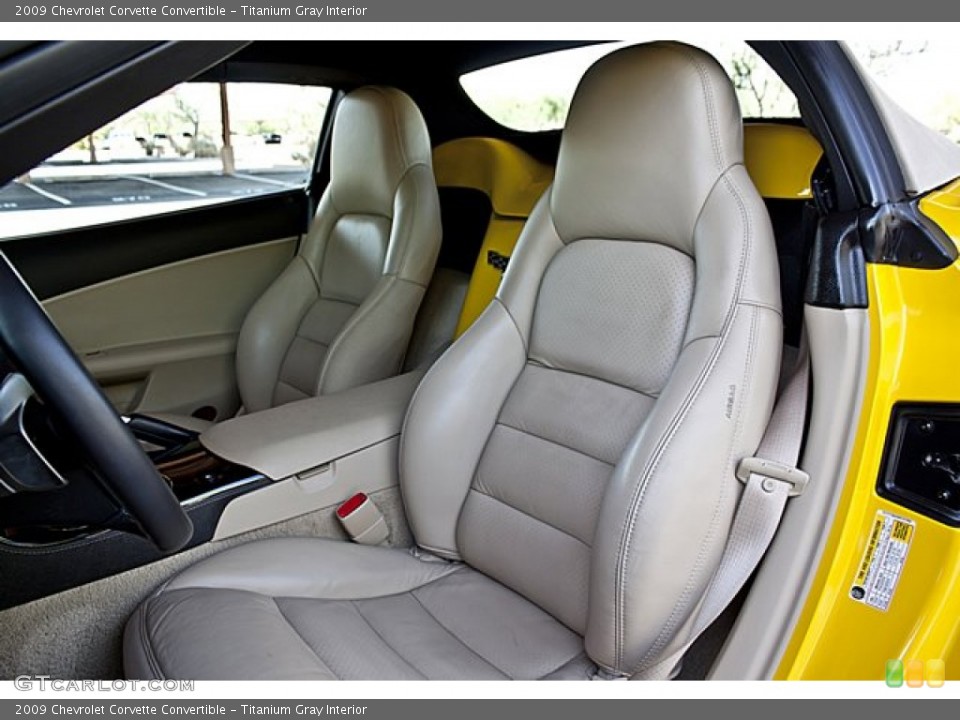 Titanium Gray Interior Photo for the 2009 Chevrolet Corvette Convertible #65503085